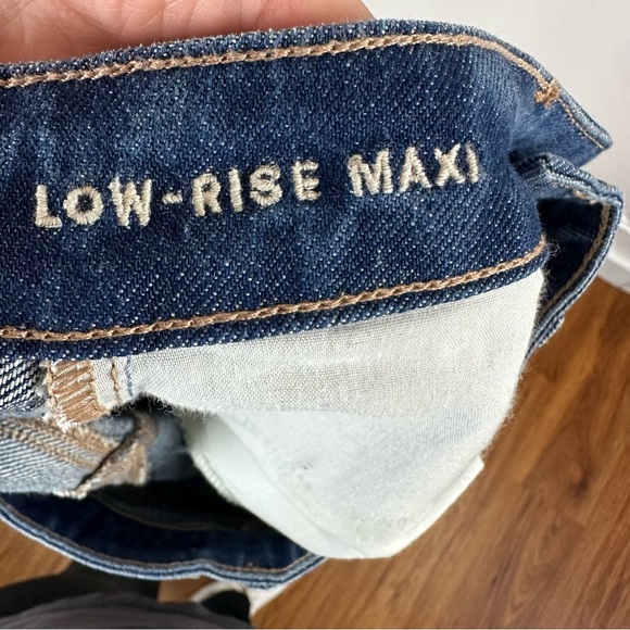 American Eagle Low Rise Maxi Denim Cargo Skirt Size 000 - Picture 9 of 11